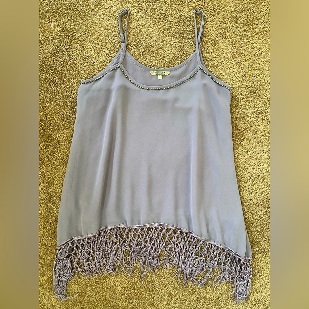 Beaded Fringe Tank – Size S